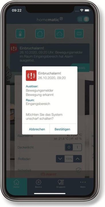 Produktbild Homematic IP Smart Home Funk-Bewegungsmelder mit Dämmerungssensor Aussen (12 m)