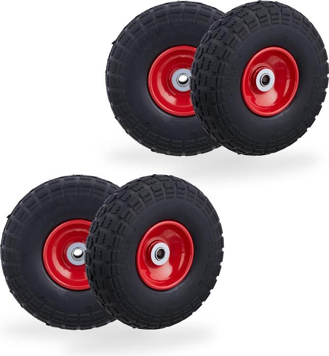 Produktbild Relaxdays 4x Sackkarrenrad (150 kg)