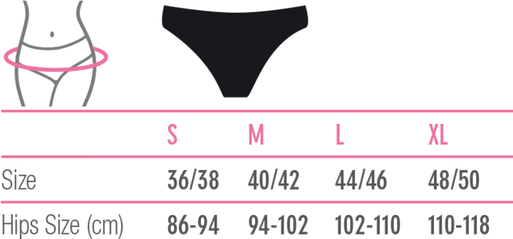 Actual product image Masmi Organic incontinence maxi briefs black size: S - Reuse (S)