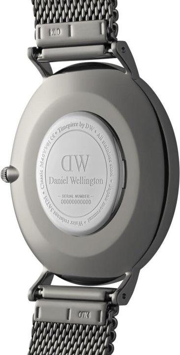 Actual product image Daniel Wellington Classic Mesh Graphite (40 mm) (Analogue wristwatch, 40 mm)