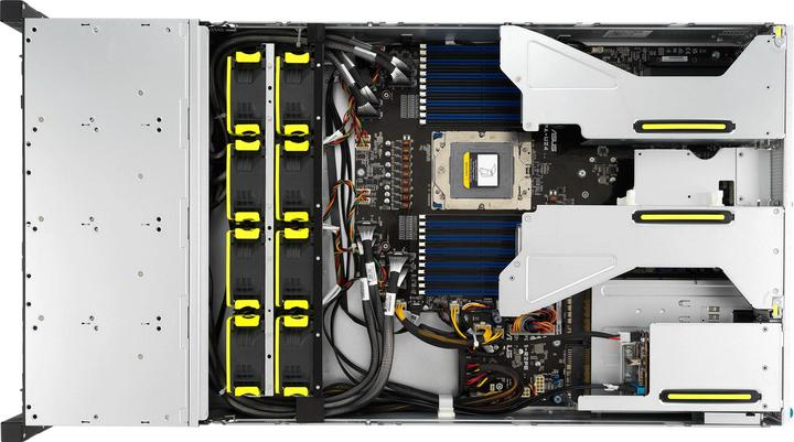 Actual product image ASUS Server RS521A-E12-RS24U/1G/2kW/16NVMe/FAN/RH/OCP/GPU