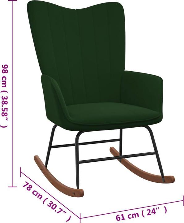 Produktbild vidaXL Schaukelstuhl