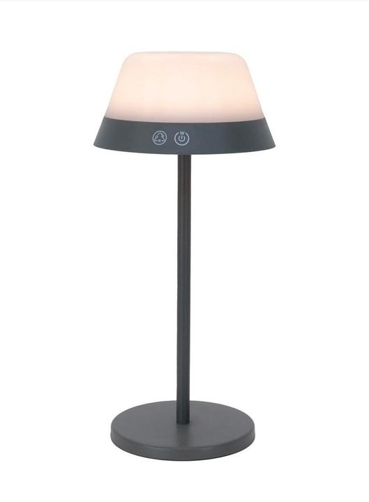 Immagine prodotto EGLO Luci Lampada da tavolo ricaricabile MEGGIANO 1.5W, 32 cm, grigio, dimmerabile (170 lm)