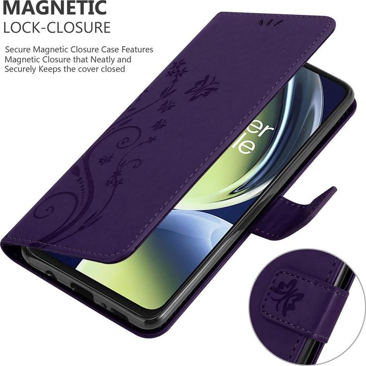 Image du produit Cadorabo Housse pour OnePlus Nord CE 3 Lite 5G avec motif fleurs (Oppo Find X3 Lite 5G)