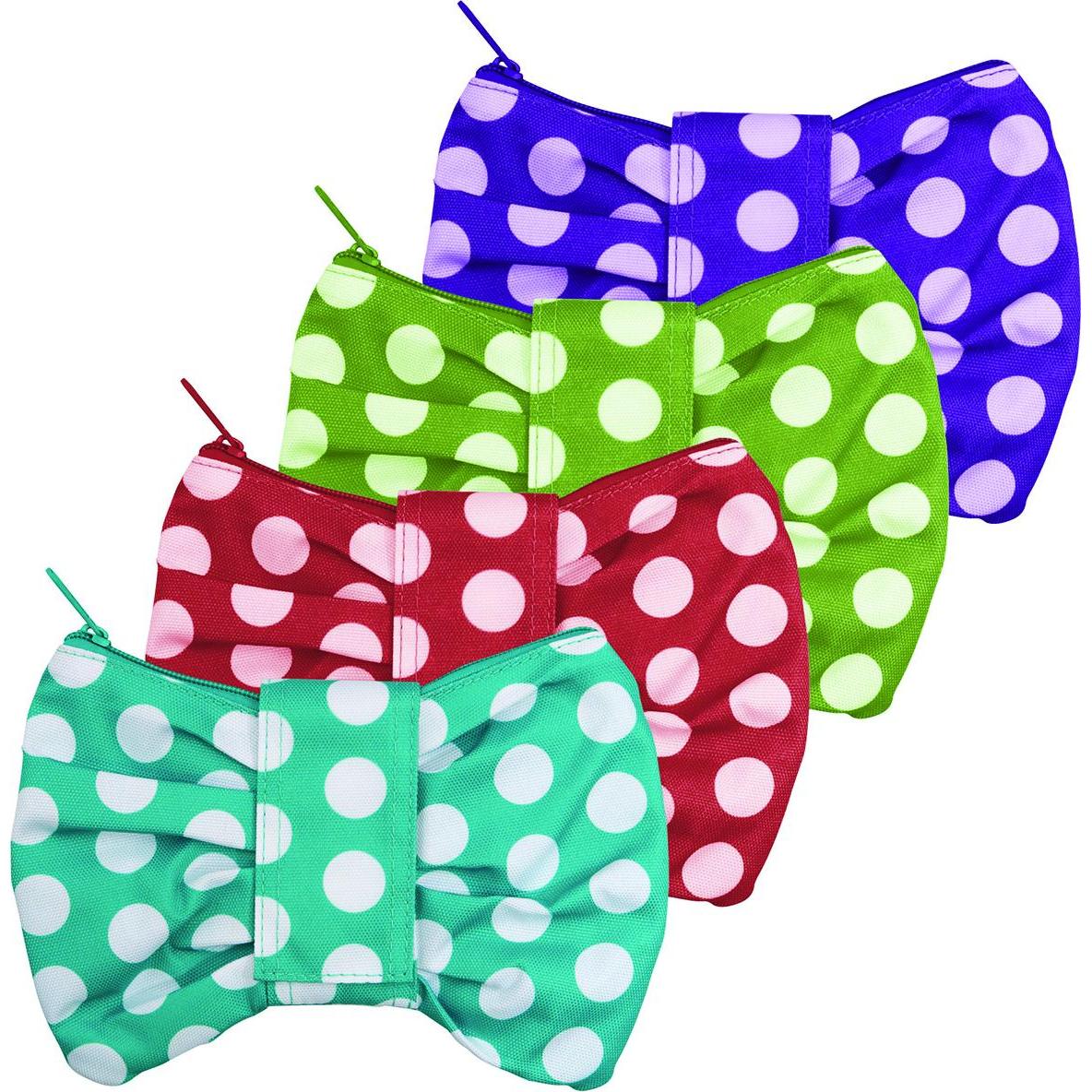 NoName Flaches Federmppchen MEMORIS Pretty Bow, Reiverschluss und Klettverschluss, verschiedene Farben (41040524)