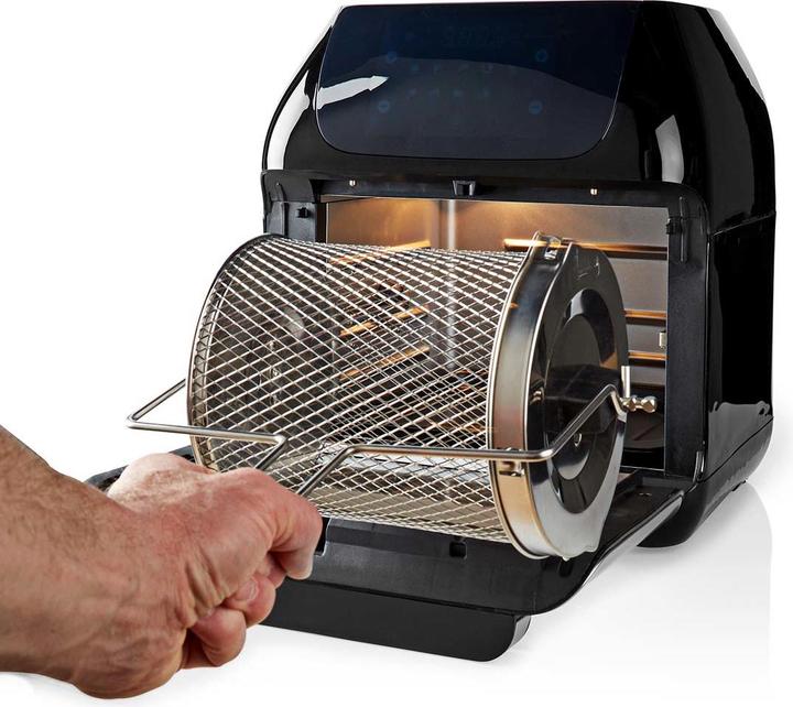 Immagine prodotto Nedis Friggitrice ad aria calda 12 l Timer: 60 min Digitale Nero