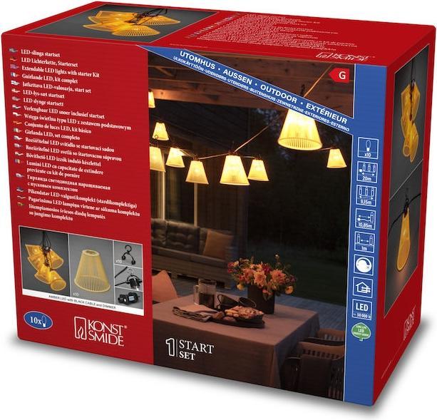 Actual product image Konstsmide LED Beer Garden Chain 10 flg BasicSet (20 m)