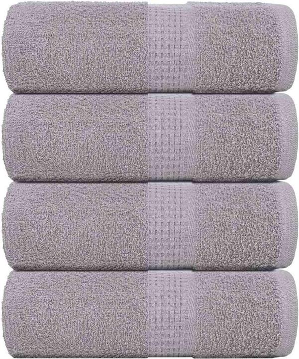 Image du produit vidaXL Serviettes de toilette 4 pcs. Gris 30x30 cm 360 g/m² 100% coton Essuie-mains (30 x 30 cm)