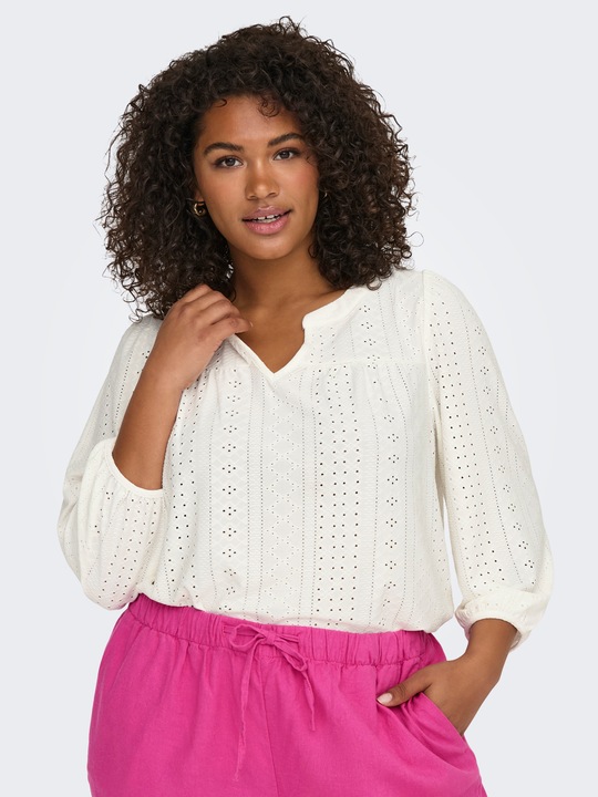 Actual product image Only Regular fit round neck curve top top (54)
