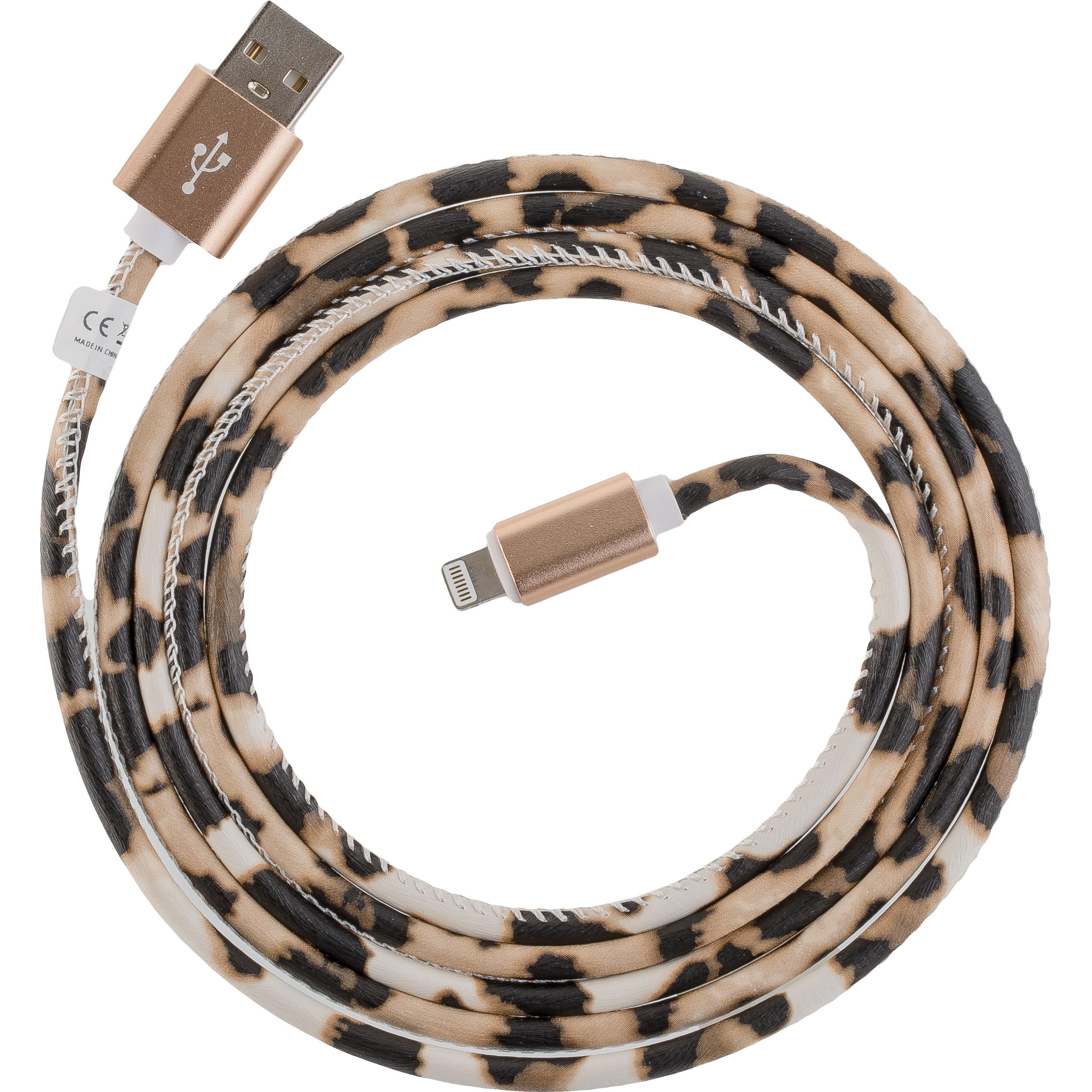 Peter Jäckel USB Data Cable LEO für Apple Lightning mit Sync- und Ladefunktion (1.50 m, USB 2.0), USB Kabel