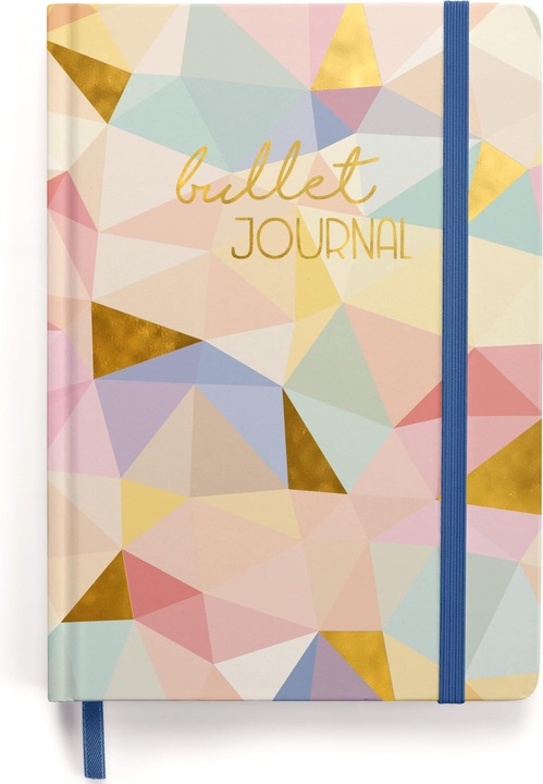 Image du produit Papierdrachen Bullet Journal - (Géométrique) - Carnet de notes A5 à pois (A5, Pointillés, Couverture rigide)