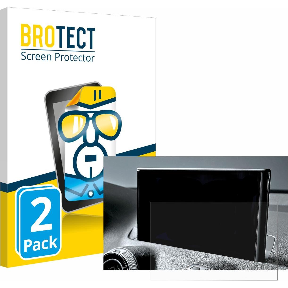 BROTECT, Fahrzeug Navigation Zubehör, Schutzfolie Displayschutz Displayschutzfolie Folie Klar Transparent