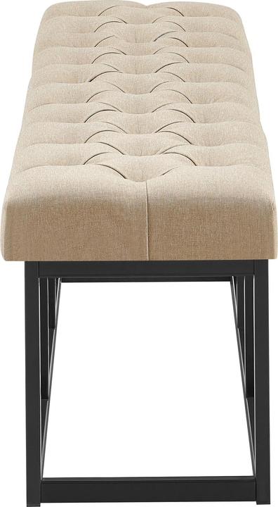 Actual product image Swisshandel24 Bench Amun fabric B150, taupe (150 cm)