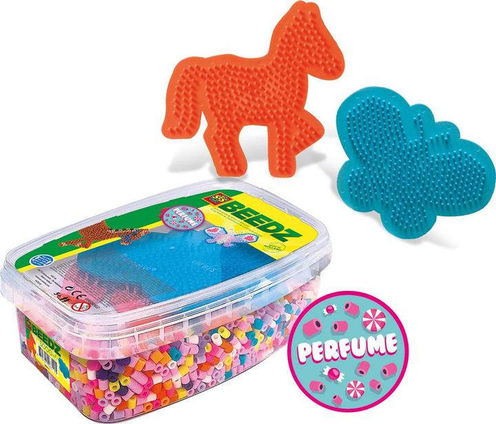 Produktbild Ses Iron on Beads Mix Parfüm Pferd und Schmetterling