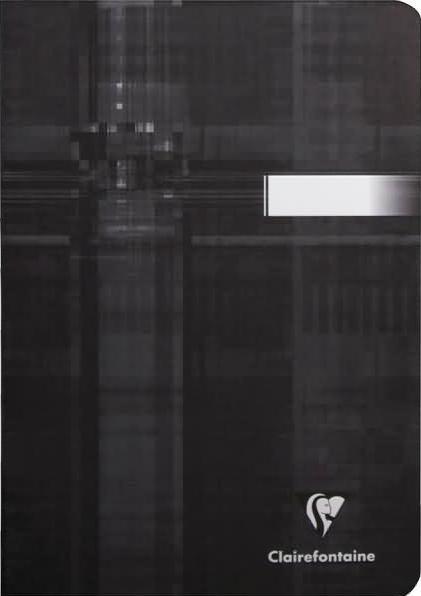 Image du produit Clairefontaine Carnet de notes avec règle (A5, Blanc, Couverture rigide)