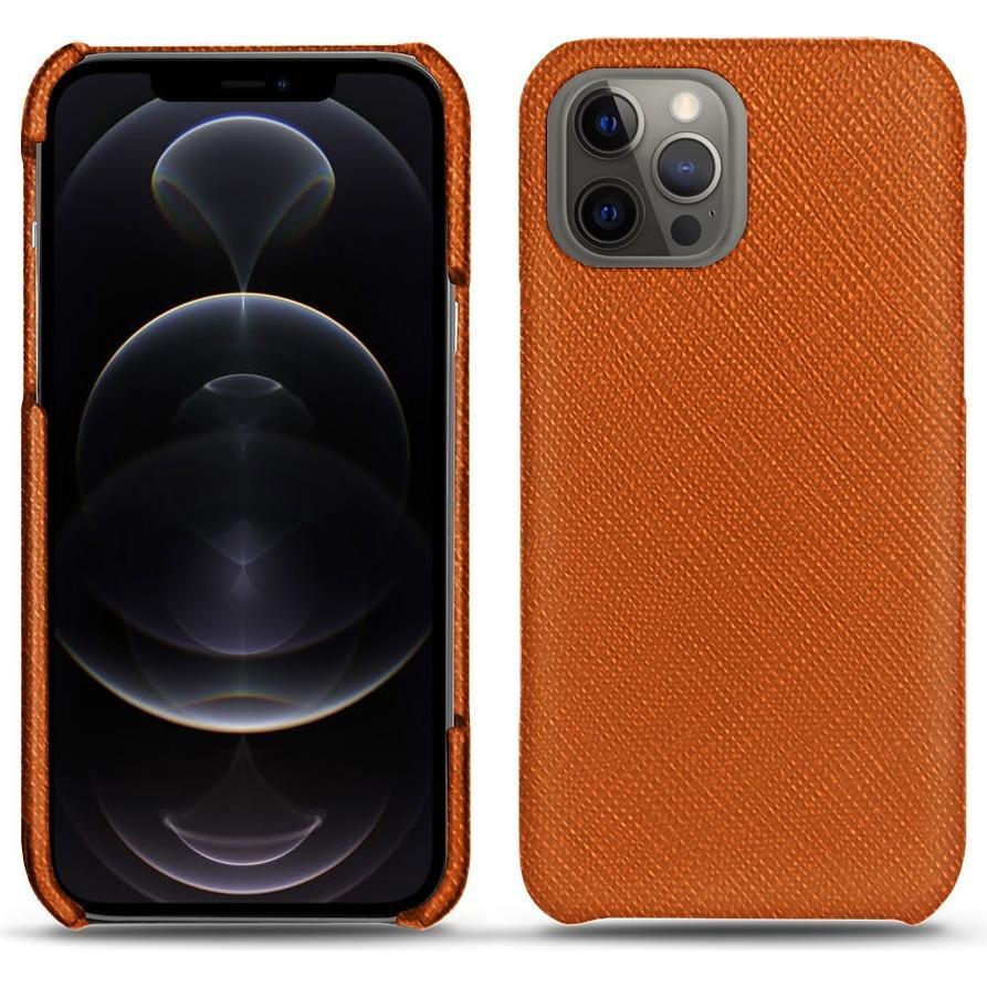 Noreve Lederschutzhülle (Apple iPhone 12 Pro Max), Smartphone Hülle, Orange