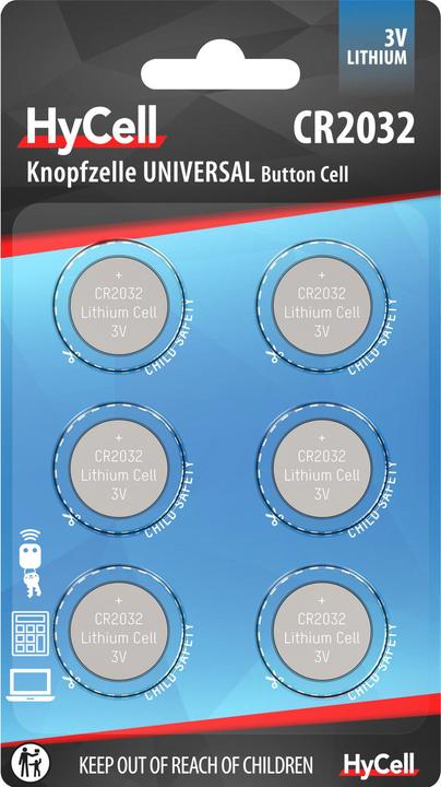 Productafbeelding HyCell CR 2032 (6 Pcs., CR2032, 200 mAh)