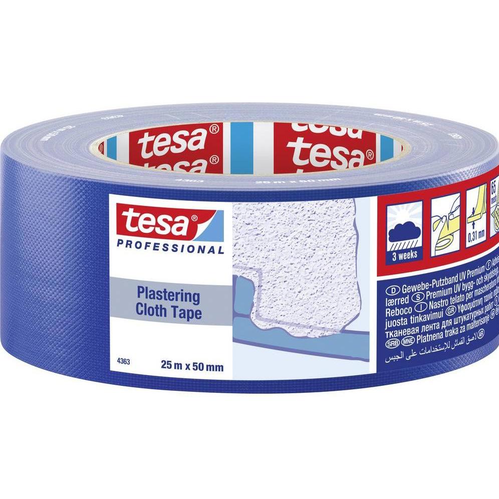 tesa, Klebeband,  Putzband UV Gewebe 25m:50mm (50 mm)
