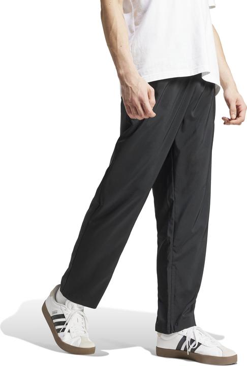 Produktbild adidas Stanford-Hose für Erwachsene, mit kleinem Logo, offener Saum, Grösse XL, Schwarz/Weiss (XL)