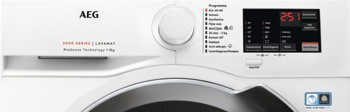 Produktbild AEG LF694ABC 6000 serie - Wasmachine - Voorlader - ProSense - 9kg (9 kg, Links)