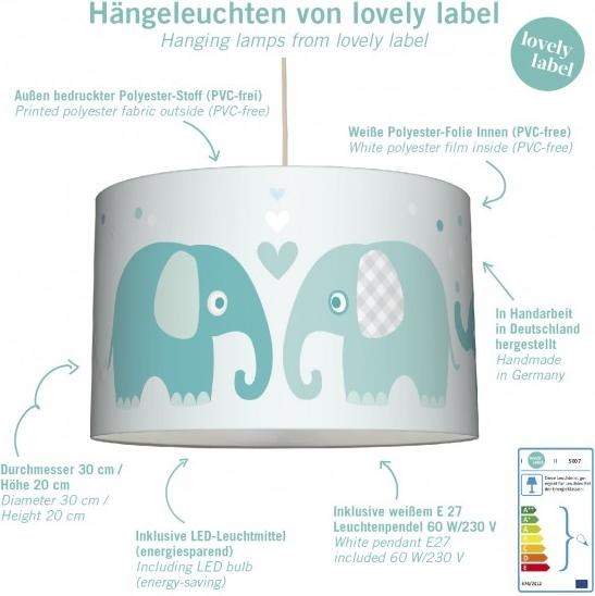 Immagine prodotto Lovely label Lampada a sospensione coniglio & cervo