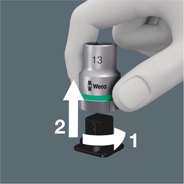 Actual product image Wera 8100 SC 11 Zyklop Metal Ratchet Set (1/2")