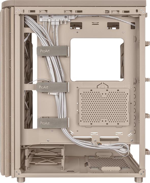 Produktbild ASUS ProArt PA401 Wood Edition Beige - Metal Panel (ATX, mATX, Mini-ITX)