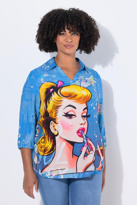 Produktbild Angel of Style Tunika, A-Linie, PopArt Muster, Langarm (58)