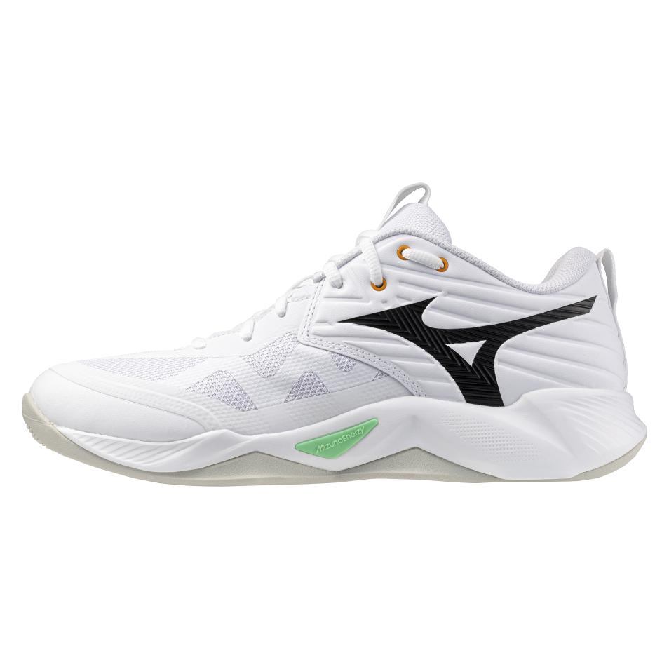 Mizuno, Unisex, Hallenschuhe, Wave Momentum Pro (47), Weiss