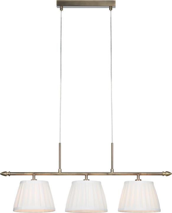 Produktbild Markslöjd OXFORD Pendant 3L Offwhite/Antique Brass (E14)