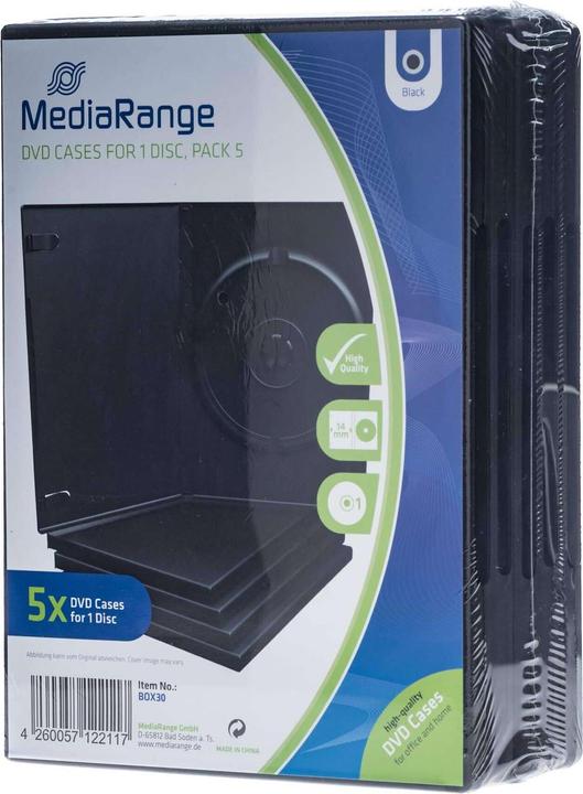 Produktbild Maxxtro DVD-Leerhüllen, 5er-Pack, Schwarz