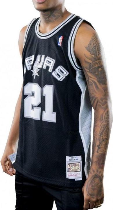 Actual product image Mitchell & Ness Swingman Jersey San Antonio Spurs 9899 Tim Duncan (S)