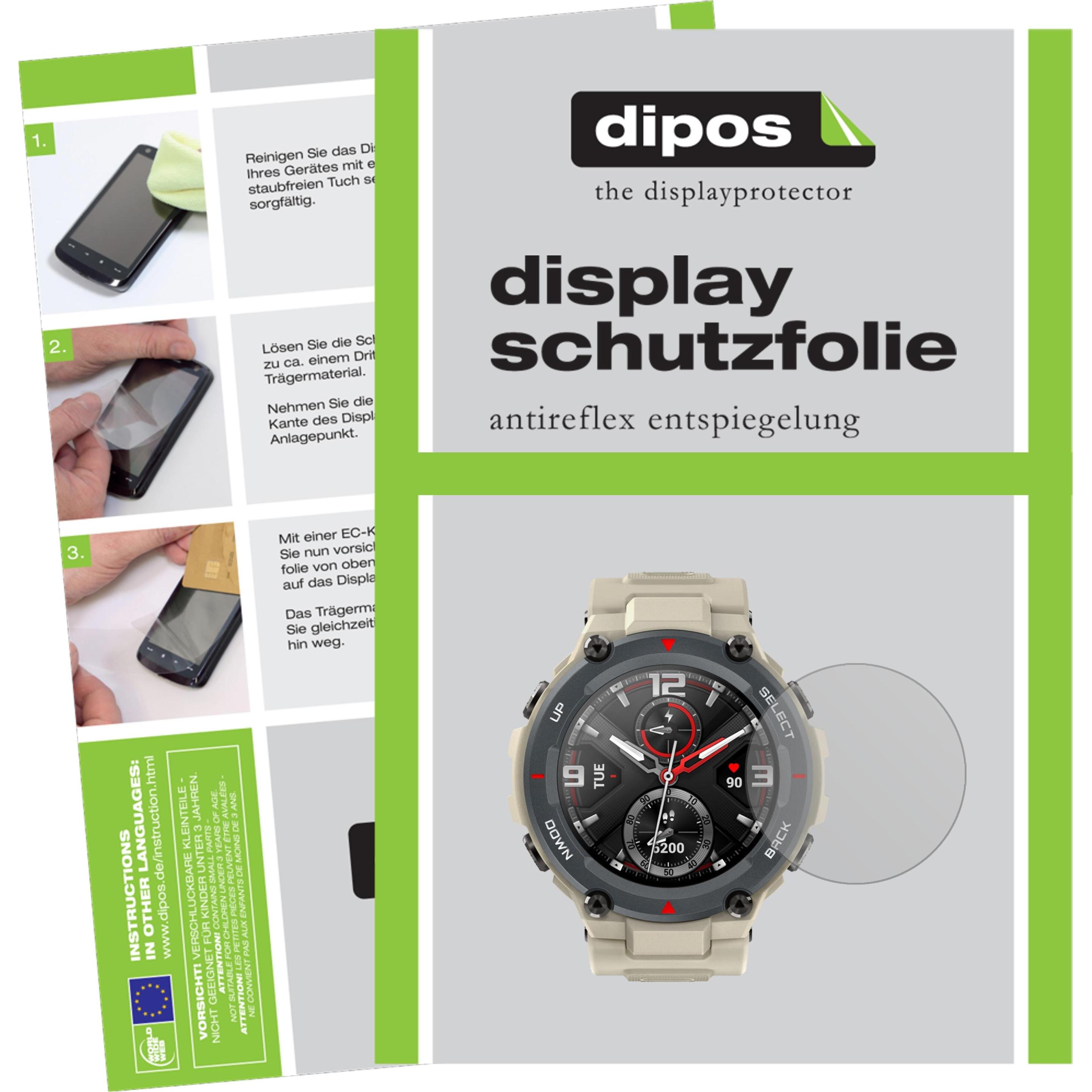 Dipos Displayschutzfolie Antireflex, Smartwatch Schutzfolie, Transparent