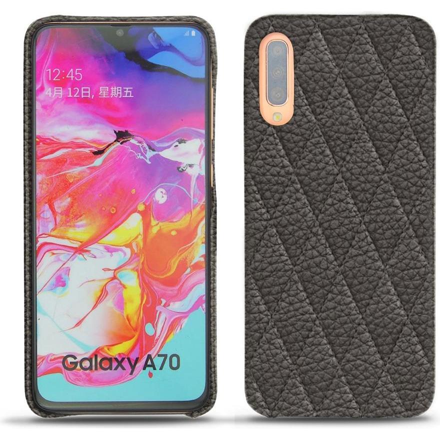 Thumbnail - Noreve Lederschutzhülle (Samsung Galaxy A70), Smartphone Hülle, Grau