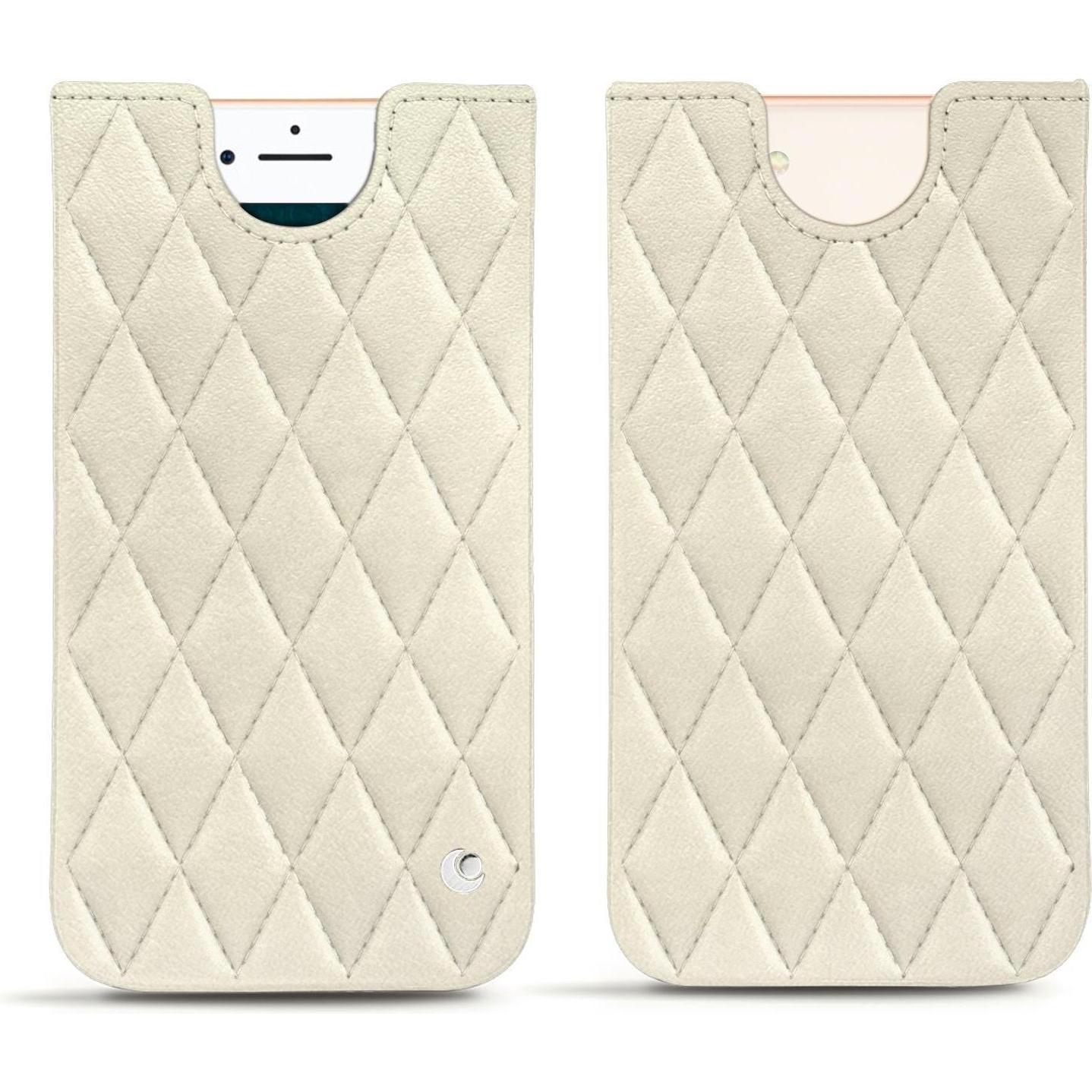 Noreve Lederschutzhülle (Apple iPhone 7), Smartphone Hülle, Weiss