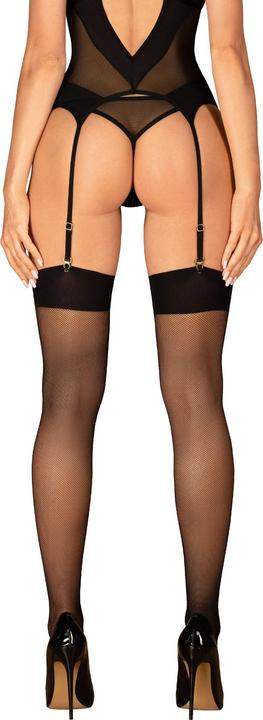 Actual product image Obsessive S823 Stockings - Black (M, L)
