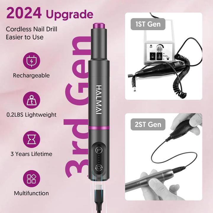 Actual product image Halmai Electric nail cutter set