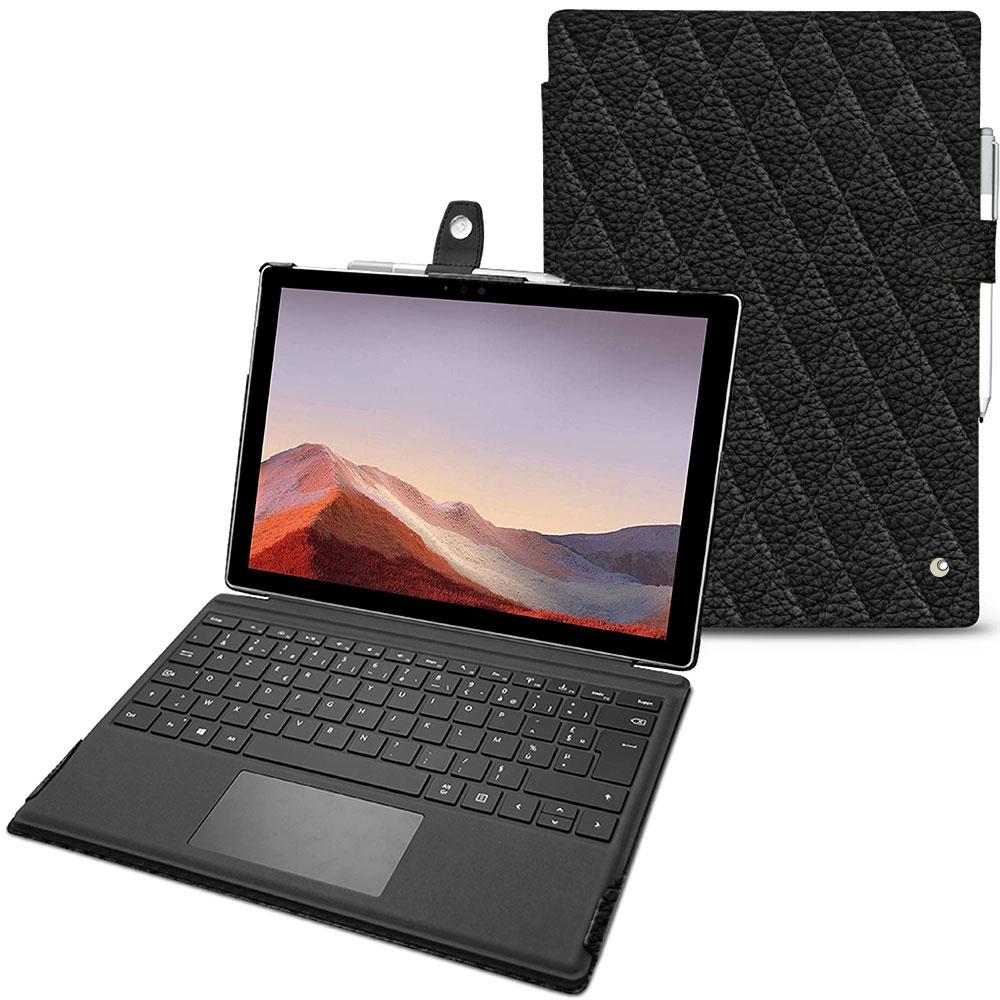 Thumbnail - Noreve Lederschutzhülle (Microsoft Surface Pro 7), Tablet Hülle, Schwarz