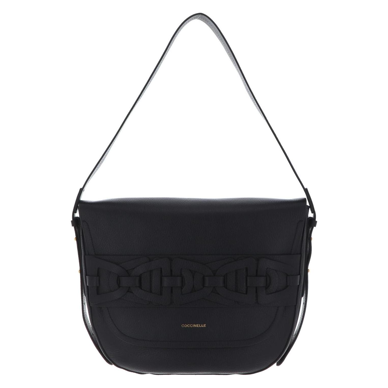 Coccinelle, Damen, Handtasche, Gitane Suede Crossbody Bag, Schwarz