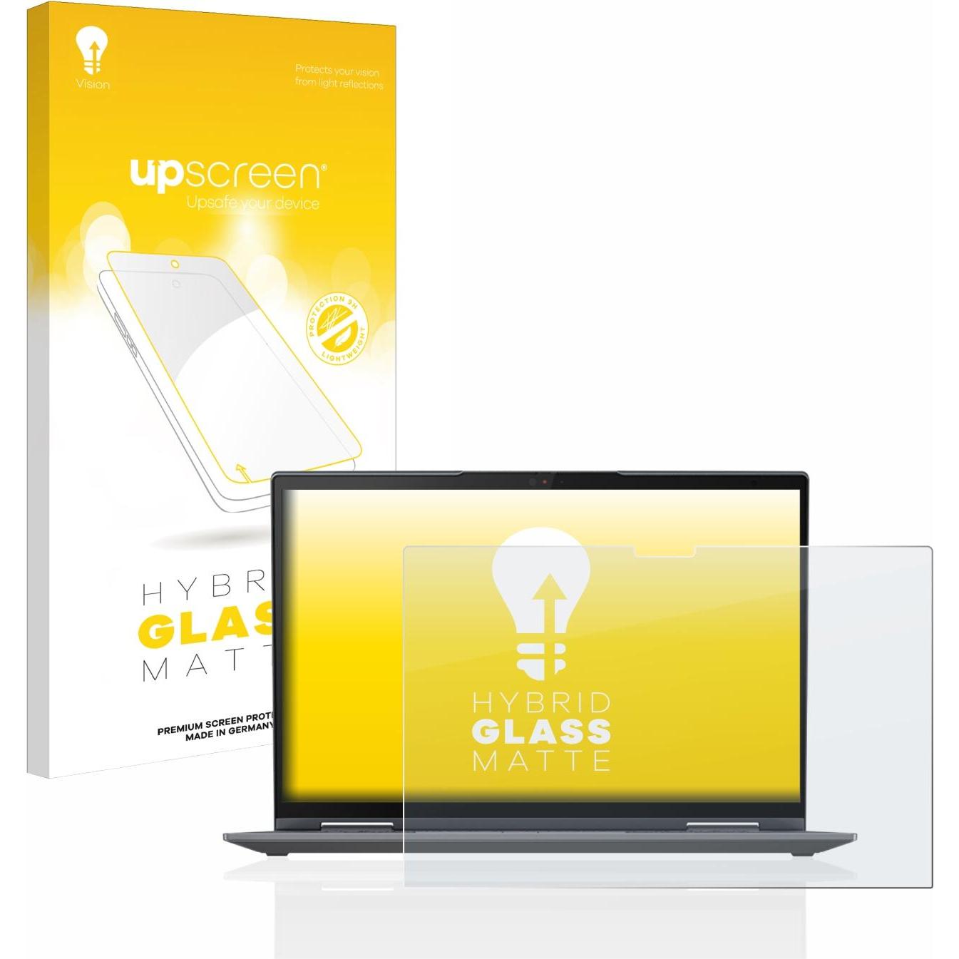 upscreen Reflection Shield Panzerglasfolie Matt (14"), Notebook Schutzfolie