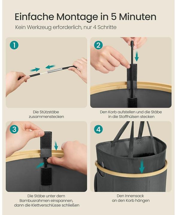 Image du produit Songmics Panier à linge (90 l)