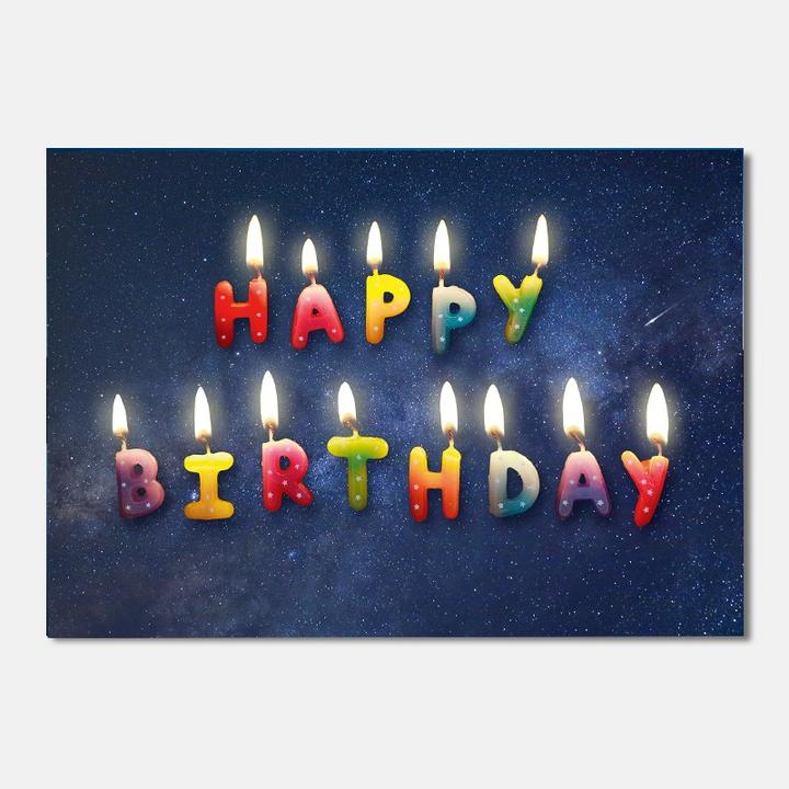 Image du produit Carte d'anniversaire - Bougies Happy Birthday (1 pcs)