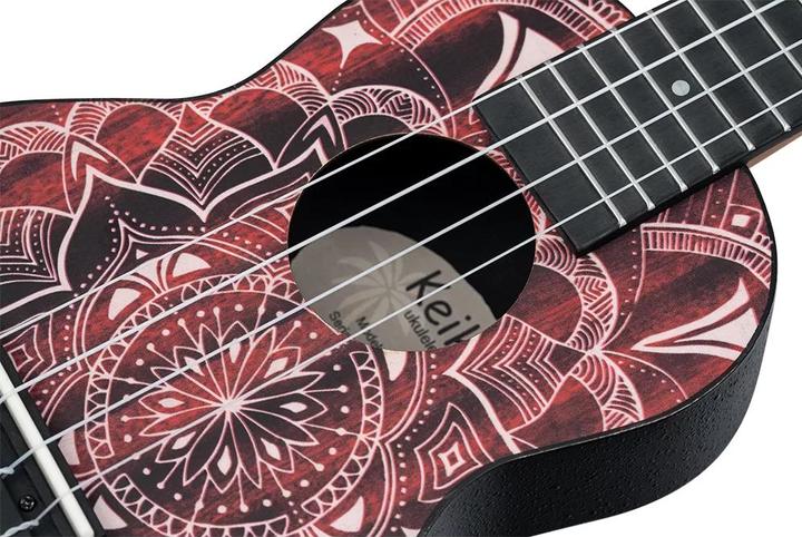 Immagine prodotto Keiki Pacchetto Ukulele - Soprano - Caleidoscopio rosso (Soprano, Soprano)