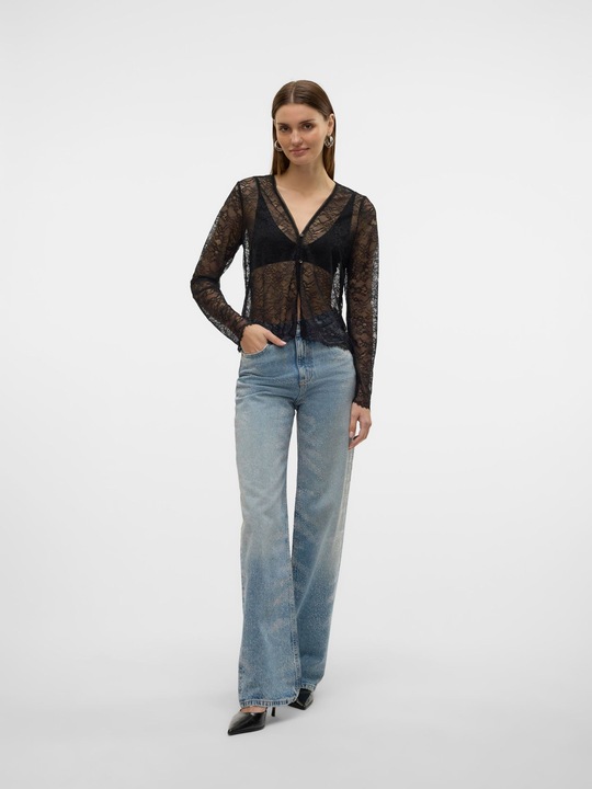 Produktbild Vero Moda VMTESSA Hohe Taille Weiter Beinschnitt Jeans Weit geschnitten (W25/L32)