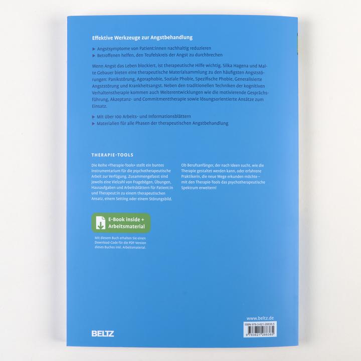 Actual product image Therapie-Tools Angststörungen (German, Malte Gebauer, Silka Hagena, 2025)