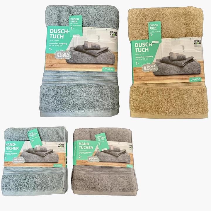 Actual product image Vivess Handuch 2er Set (100 x 50 cm)