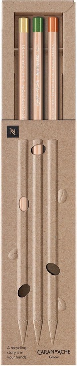 Caran d'Ache Crayons graphite Nespresso Edition 5 (3 mm, HB, 3 x)