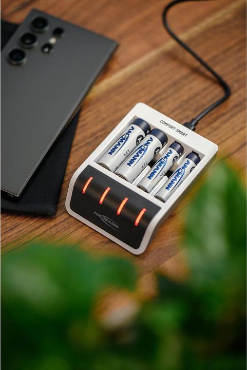 Produktbild Ansmann Comfort Smart (4 Stk., AA, 2100 mAh, Ladegerät inkl. Akku)