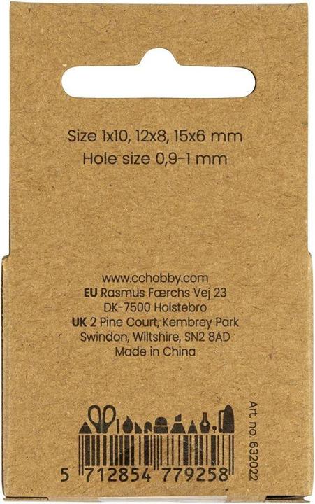 Image du produit Creativ Company Perlen-Set Achatstein Transparent Grau, 6-10 mm