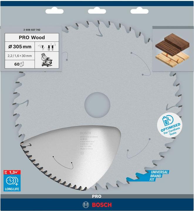 Productafbeelding Bosch Professional Zubehör Cirkelzaagblad voor accuzagen Standaard voor Multimateriaal